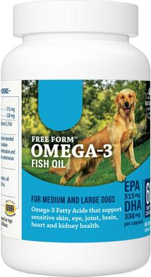 Show full view: Free Form Snip Tips Fatty Acid Capsules for Medium & Large Dogs, 60 count bottle slide 4 of 8