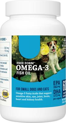 Show full view: Free Form Snip Tips Fatty Acid Capsules for Small Dogs & Cats, 60 count bottle slide 4 of 9