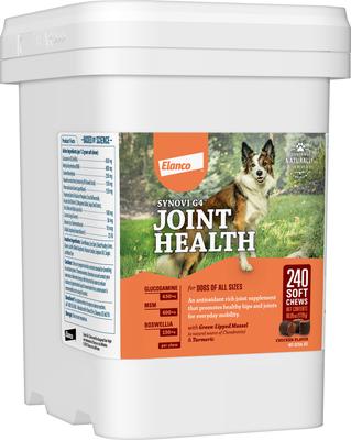 Show full view: Synovi G4 Soft Chews Joint Supplement for Dogs, 240 count slide 3 of 10