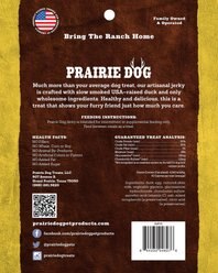 Prairie Dog Smokehouse Jerky Smoked Duck Dog Treats, 15-oz bag slide 2 of 4