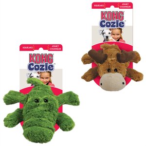 KONG Cozie Marvin the Moose + Ali the Alligator Dog Toy