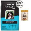 American Journey Salmon & Sweet Potato Dry Dog Food + Peanut Butter Recipe Dog Treats
