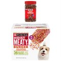 Moist & Meaty Burger Cheddar Cheese Flavor Dry Food + Milk-Bone Beef & Filet Mignon Recipe Dog Treats