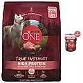Purina ONE Natural True Instinct Real Beef & Salmon Dry Food + SmartBlend Tender Cuts in Gravy Real Beef & Salmon Canned Dog Food