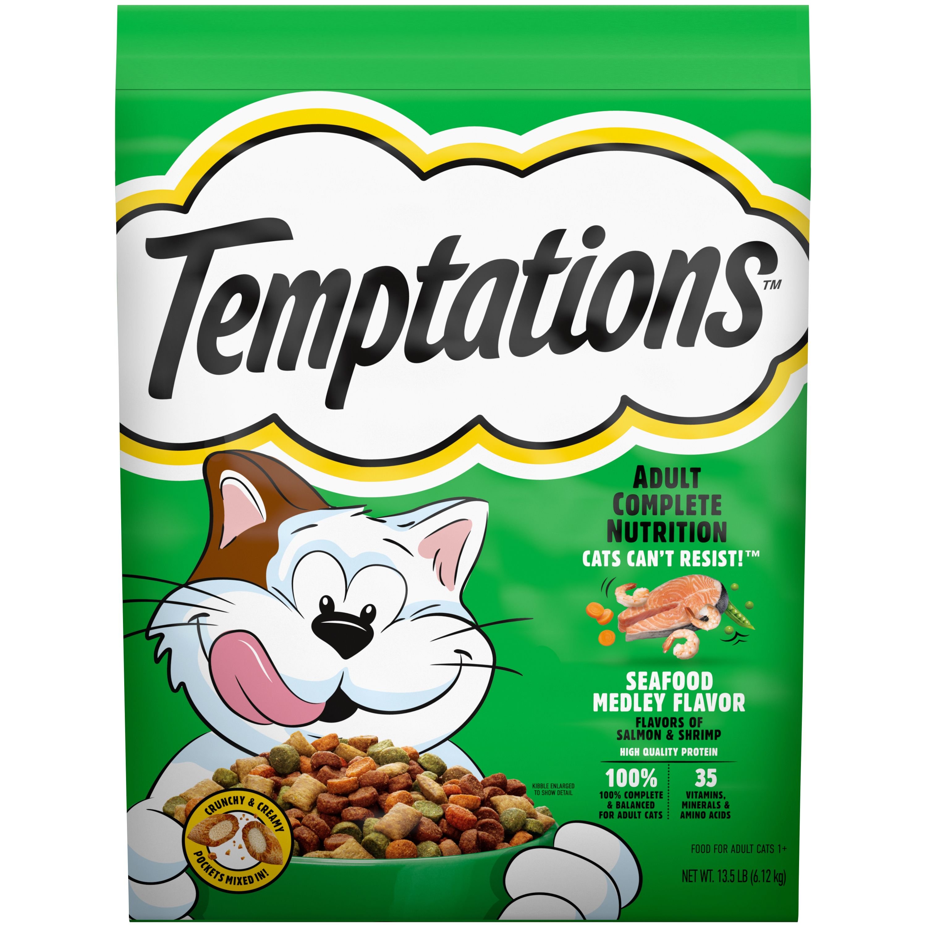 TEMPTATIONS Seafood Medley Flavor Adult Dry Cat Food reviews