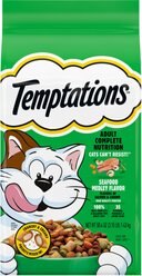 Temptations Seafood Medley Flavor Adult Dry Cat Food, 3.15-lb bag