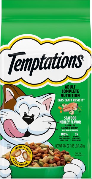 Temptations Seafood Medley Flavor Adult Dry Cat Food