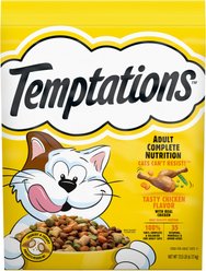 Temptations Tasty Chicken Flavor Adult Dry Cat Food, 13.5-lb bag