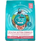 Purina ONE +Plus Healthy Kitten Formula Natural Dry Cat Food, 16-lb bag