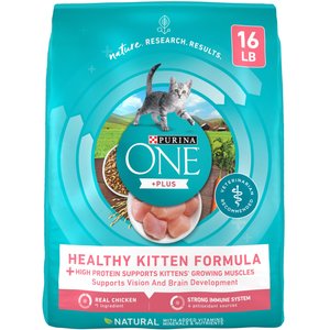 Purina ONE Healthy Kitten Formula Dry Cat Food, 16-lb bag