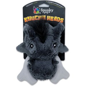 Spunky Pup Knuckleheads Warthog Dog Toy, Black