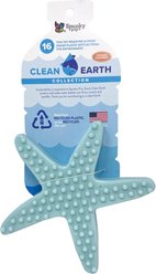 Spunky Pup Clean Earth Recycled Starfish Dog Toy, Blue