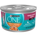 'Purina ONE Natural Weight Control Ideal Weight Tender Salmon Recipe Wet Cat Food, 3-oz, case of 24