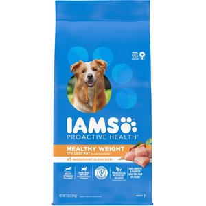 Iams Proactive Health Healthy Weight Management Low Fat Formula with Real Chicken Adult Dry Dog Food, 7-lb bag