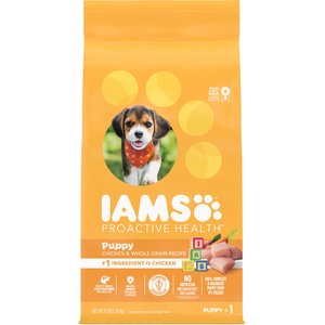 Iams Proactive Health Puppy High Protein DHA Formula with Real Chicken Dry Dog Food, 7-lb bag