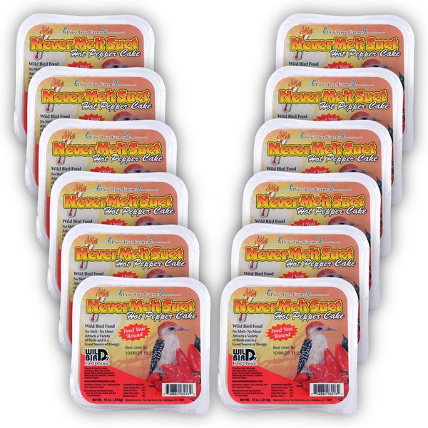 Out of Stock - PINE TREE FARMS Never Melt Suet Hot Pepper Cake Bird ...