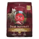 Purina ONE Natural True Instinct with Real Turkey & Venison High Protein Dry Dog Food, 15-lb bag
