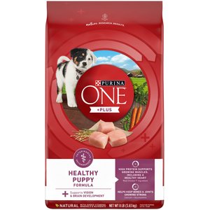 Purina ONE Natural, High Protein +Plus Healthy Puppy Formula Dry Puppy Food, 8-lb bag