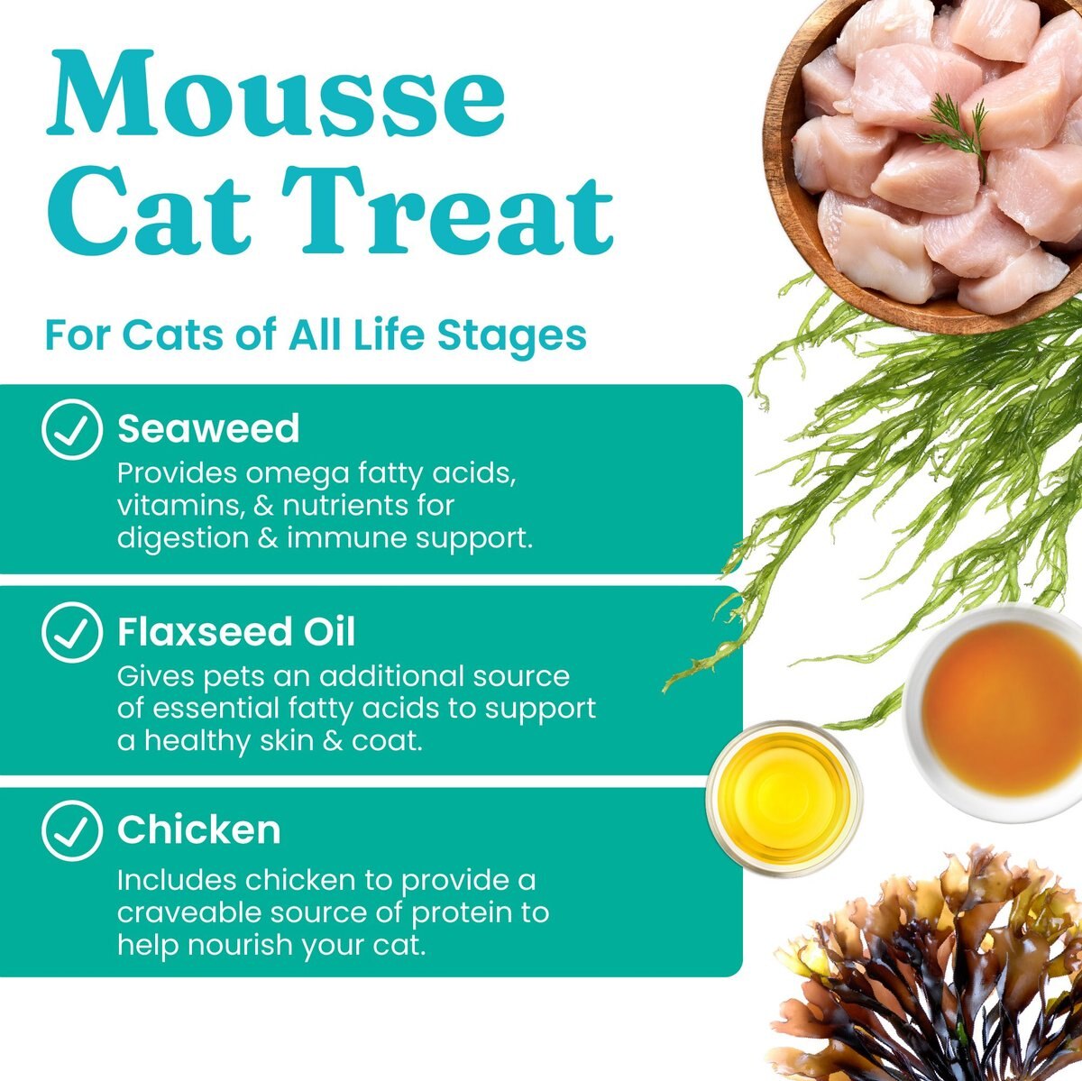 SOLID GOLD SeaMeal Squeeze with Chicken In Gravy Mousse Lickable Cat