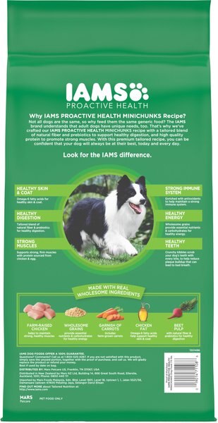 Iams Proactive Health Minichunks with Real Chicken & Whole Grains Dry Dog Food