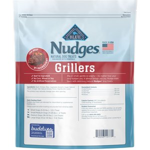 Blue Buffalo Nudges Grillers Natural Steak Dog Treats, 36-oz bag