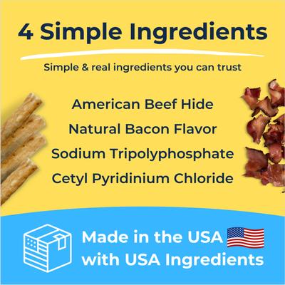 Show full view: Tartar Shield Soft Rawhide Chews Daily Dental Dog Treat, Large, 8 count slide 6 of 9