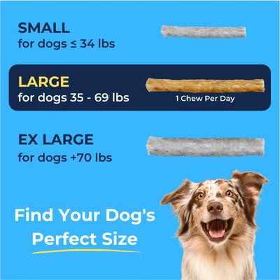 Show full view: Tartar Shield Soft Rawhide Chews Daily Dental Dog Treat, Large, 8 count slide 7 of 9