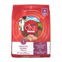 Purina ONE +Plus Natural High Protein Healthy Puppy Formula Dry Puppy Food, 4-lb bag