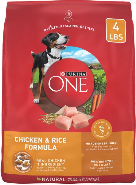 Purina One Chicken Rice Formula Adult Dog Food 4 lb