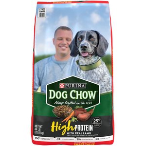 Purina Dog Chow High Protein Recipe with Real Lamb & Beef Flavor Dry Dog Food, 44-lb bag