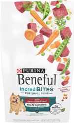 Purina Beneful IncrediBites with Farm-Raised Beef, Small Breed Dry Dog Food, 3.5-lb bag