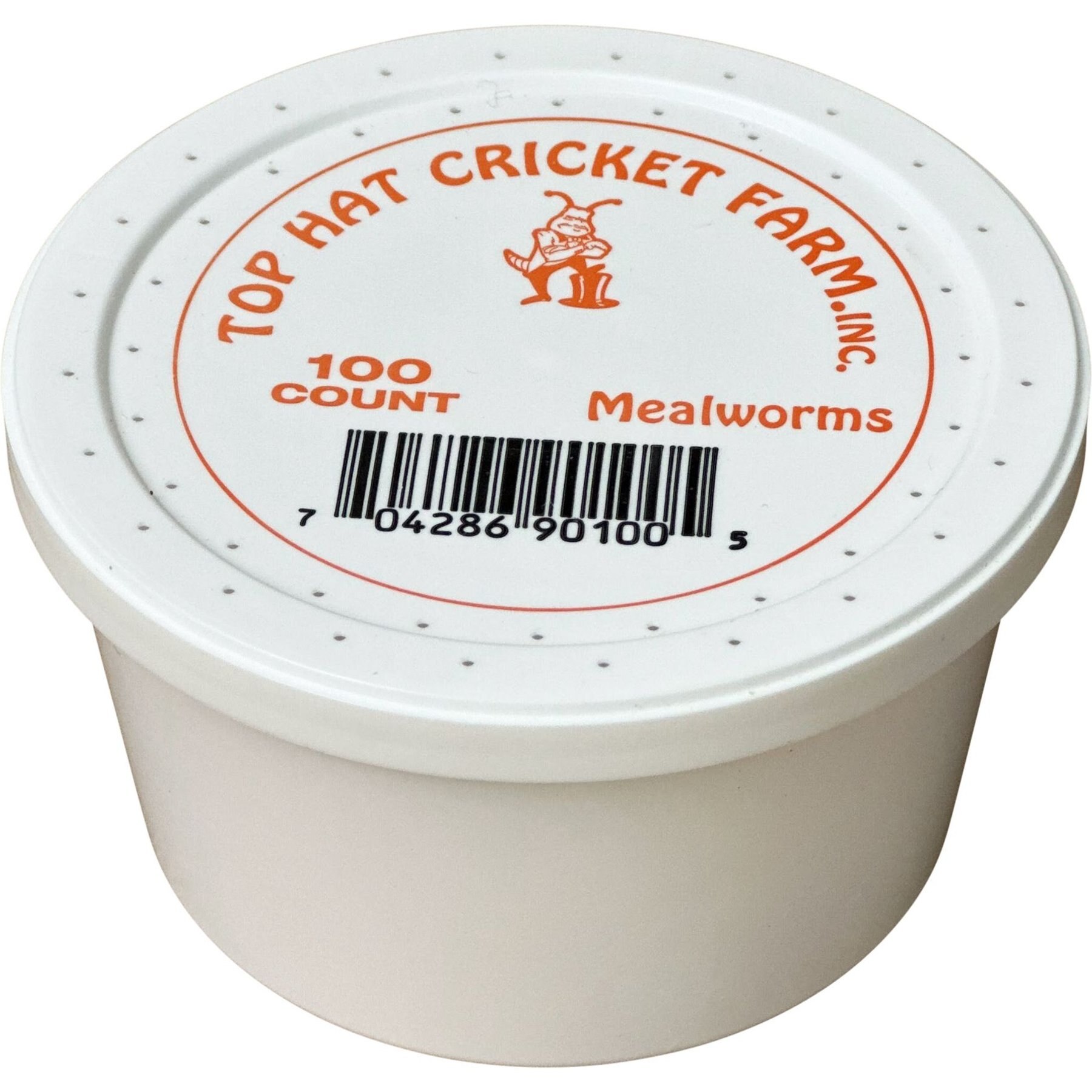 TOP HAT CRICKETS Giant Mealworms Reptile Food, 50 count