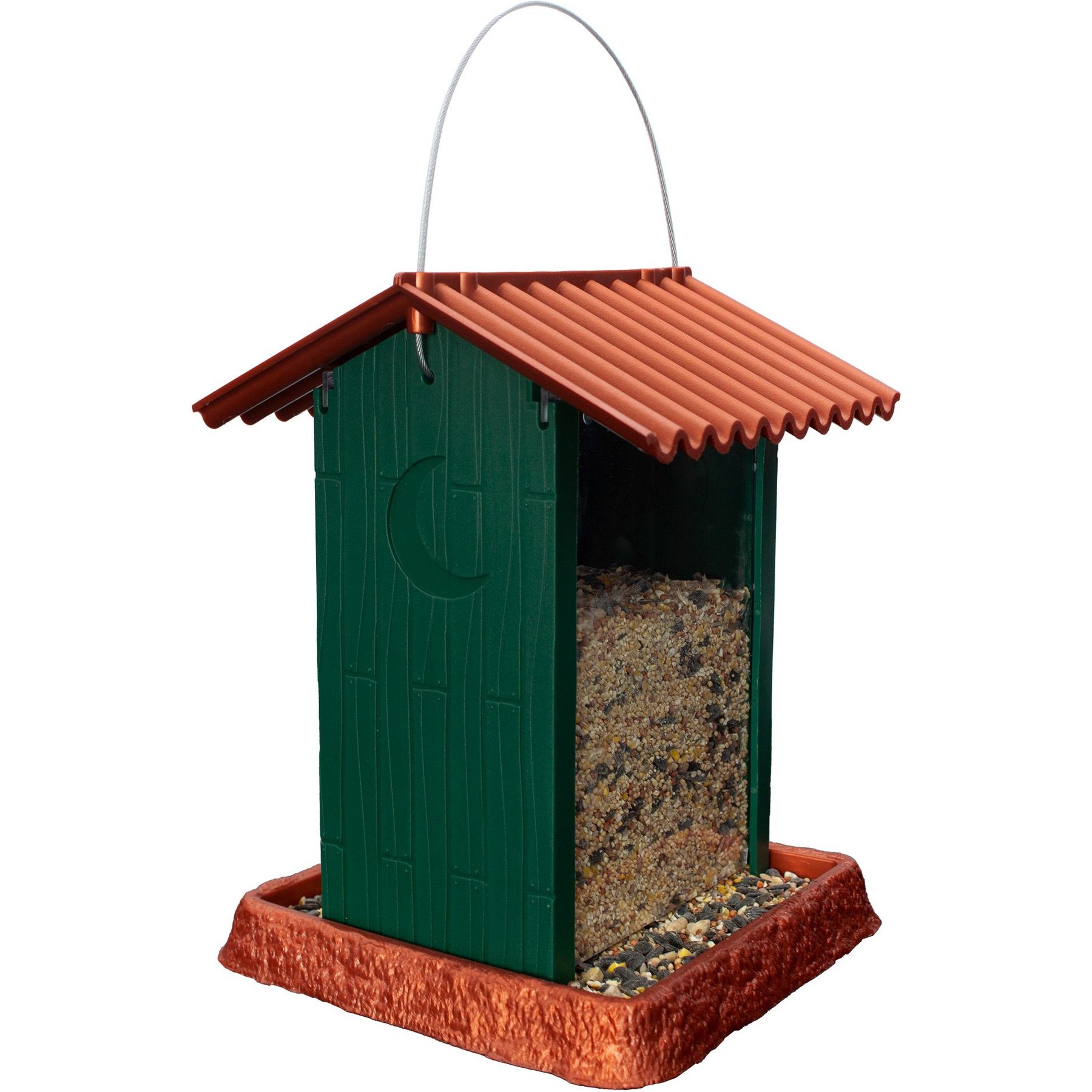 North States Village Collection Hopper Birdfeeder, Green