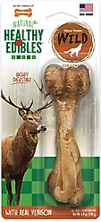 Nylabone Healthy Edibles WILD Natural Long Lasting Venison Flavor Dog Chew Treat, Large
