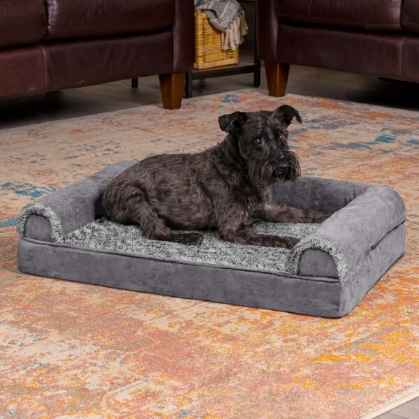MAU LIFESTYLE Fluffi Donut Dog & Cat Bed, Gray