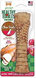 Nylabone Healthy Edibles All-Natural Long Lasting Turkey & Apple Flavor Dog Chew Treats, X-Large