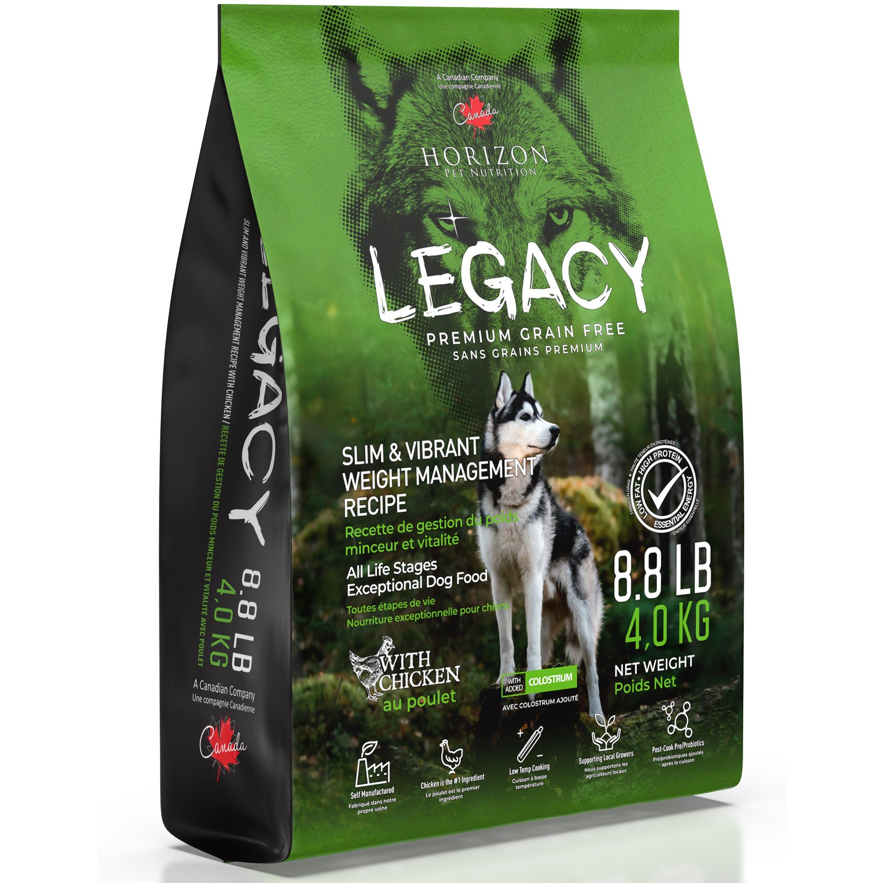 Horizon Legacy Weight Management Dog Dry Food, 8.8-lb bag