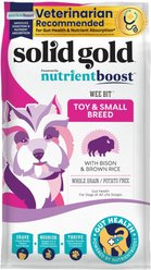Solid Gold Nutrientboost Wee Bit Bison & Brown Rice Recipe with Pearled Barley Small Breed Dry Dog Food, 11-lb bag