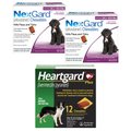 NexGard Chew, 24.1-60 lbs, (Purple Box), 12 Chews (12-mos. supply) + Heartgard Plus Chew for Dogs, 26-50 lbs, (Green Box), 12 Chews (12-mos. supply)