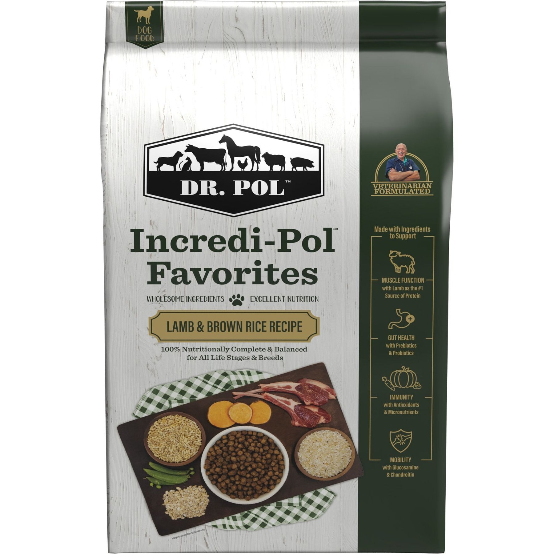 Out of Stock DR. POL IncrediPol Favorites Lamb & Brown Rice Dog Food