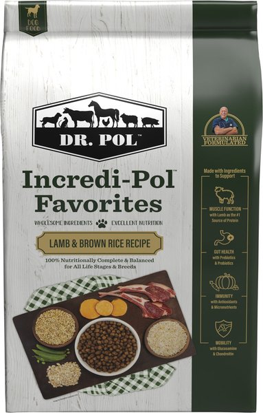 Dr. Pol Incredi-Pol Favorites Lamb & Brown Rice Dog Food, 6-lb bag