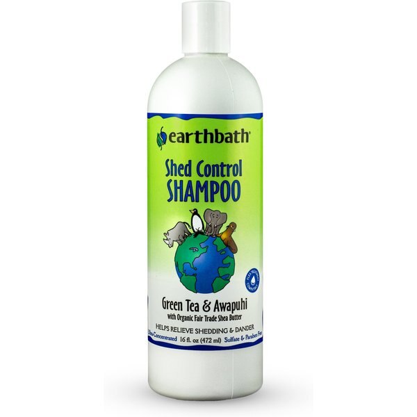 EARTHBATH Shed Control Green Tea & Awapuhi Dog & Cat Shampoo, 16fl oz
