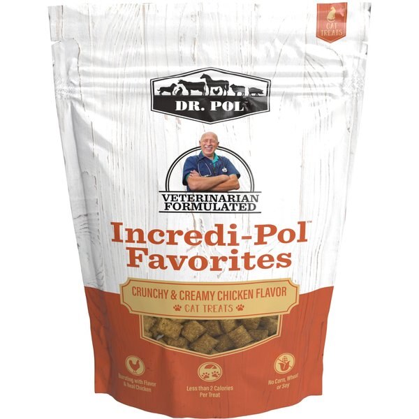 BONKERS Cat Pillows Paw Lickin' Chicken Flavored Crunchy Cat Treats, 6.3oz bag, 1 count