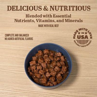 Show full view: A Strong Heart Chopped Dinner with Beef Wet Dog Food, 13.2-oz can, case of 12 slide 5 of 8