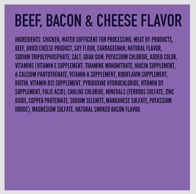Show full view: A Strong Heart Beef, Bacon & Cheese Flavor Wet Dog Food, 13.2-oz can, case of 12 slide 6 of 8