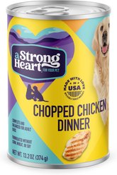 A Strong Heart Chopped Chicken Dinner Wet Dog Food, 13.2-oz can, case of 12