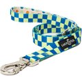 Lucy & Co. The Have a Nice Day Polyester Padded Handle Dog Leash, Blue, Large: 5-ft long, 1-in wide