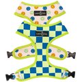 Lucy & Co. The Have a Nice Day Reversible Dog Harness, Blue, X-Small: 12 to 15-in chest