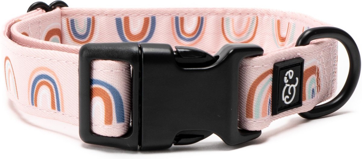 LUCY CO. The In the Clouds Polyester Dog Collar Pink Small 8