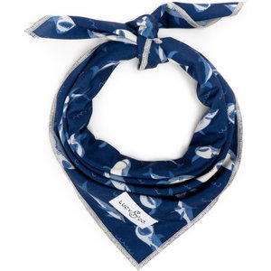 LUCY & CO. The Shark Attack Dog Bandana, Blue, Large - Chewy.com